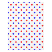 Rot-Blau-Sterne Modernes Muster Tischdecke (Vorderseite)