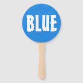 Rot Blau Team Spiel Paddle Schild Fächer (Rückseite)