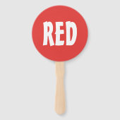 Rot Blau Team Spiel Paddle Schild Fächer (Vorderseite)