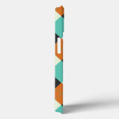 Rot, Blau und Creme-Raute Case-Mate iPhone Hülle (Rückseite / Rechts)