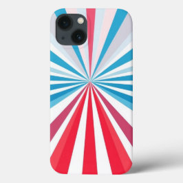 Rot, Blau und Grau-Muster Mobile Case-Mate iPhone Hülle