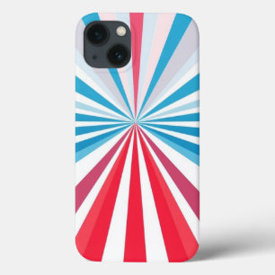 Rot, Blau und Grau-Muster Mobile Case-Mate iPhone Hülle