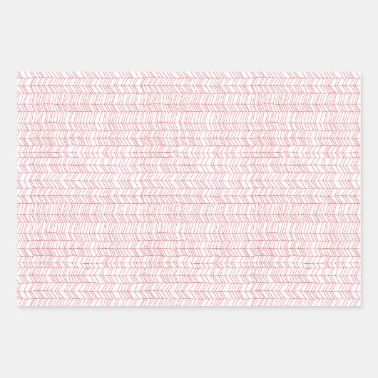 Rot, Blau und Weiß Moderne, einfach Geschenkpapier Set (Vorderseite)