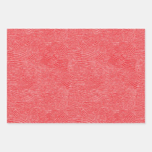 Rot, Blau und Weiß Moderne, einfach Geschenkpapier Set (Vorderseite 3)