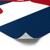 Rot, blau und weiß poster (Ecke)