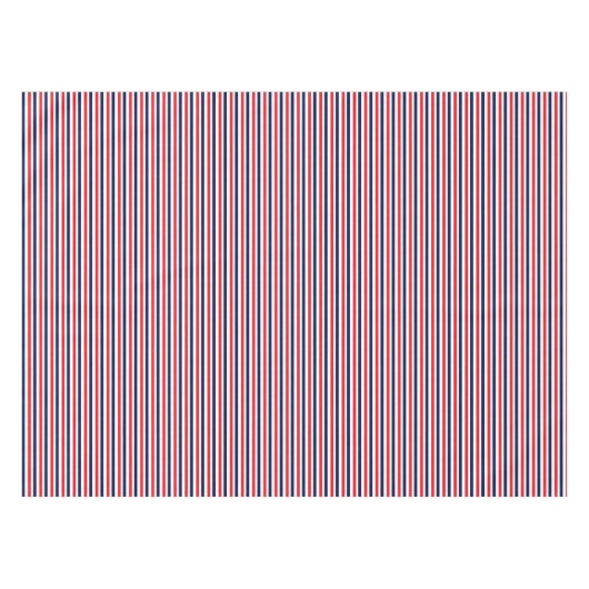 Rot, blau und weiß Streifen Tischdecke (Vorderseite (Horizontal))