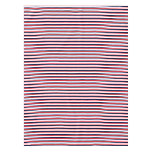 Rot, blau und weiß Streifen Tischdecke (Vorderseite)