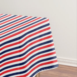 Rot, blau und weiß Streifen Tischdecke