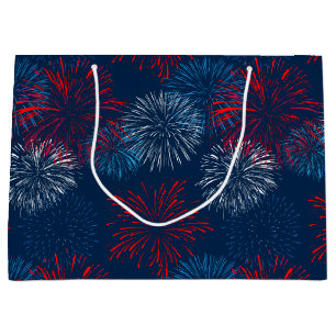 Rot-Blau- und Weißfeuerwerk Große Geschenktüte