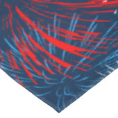 Rot-Blau- und Weißfeuerwerk | Halbtropfmuster Tischdecke (Schrägansicht)
