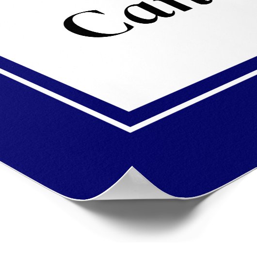 Rot/Blau wählen Poster (Ecke)