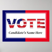 Rot/Blau wählen Poster (Vorne)