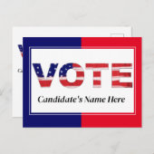 Rot/Blau wählen Postkarte (Vorne/Hinten)