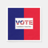 Rot/Blau wählen Serviette (Vorderseite)