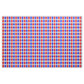 Rot Blau Weiß Argyle Diamantmuster Design Stoff (Yard (91,4 cm))
