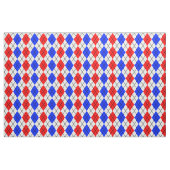 Rot Blau Weiß Argyle Diamantmuster Design Stoff (Fat Quarter (45,7 x 55,9 cm))