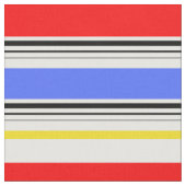 Rot Blau Weiß Streifen Design Stoff (Nahaufnahme)