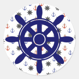 Rot-blaue Anker und Aufkleber für Räder