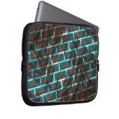 Rot blaue Flecken, Kratzer, Gitter oder Backstein  Laptopschutzhülle (Vorne Rechts)