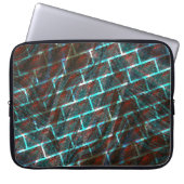 Rot blaue Flecken, Kratzer, Gitter oder Backstein Laptopschutzhülle (Vorderseite)