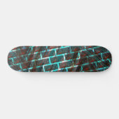 Rot blaue Flecken, Kratzer, Gitter oder Backstein Skateboard (Horizontal)
