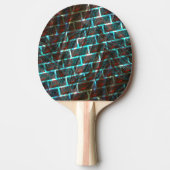 Rot blaue Flecken, Kratzer, Gitter oder Backstein Tischtennis Schläger (Vorderseite)