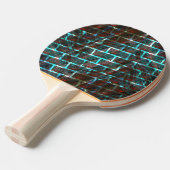 Rot blaue Flecken, Kratzer, Gitter oder Backstein Tischtennis Schläger (Vorderseite)