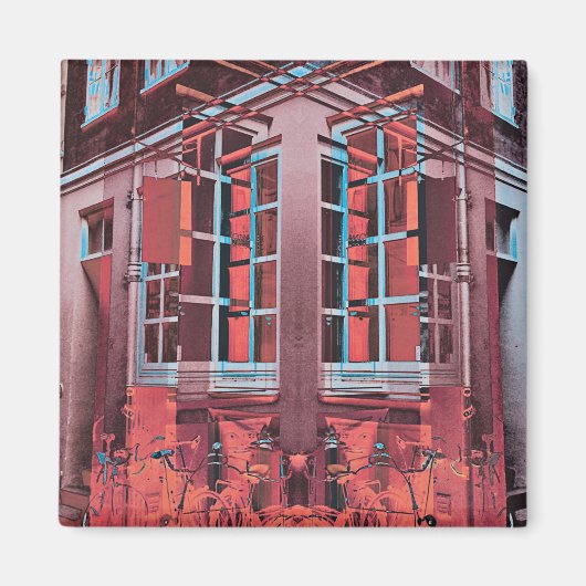 Rot blaue Kopenhagener Fenster reflektieren digita Magnet (Vorne)