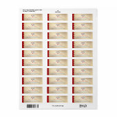 Rot-blaue Krane-Scallop-Muster Hochzeit (Vorne)