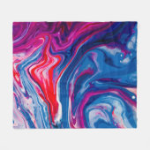 Rot-blaue Marmorstruktur Fleecedecke (Vorderseite (Horizontal))