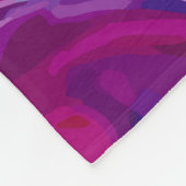 Rot-blaue Marmorstruktur Fleecedecke (Ecke)