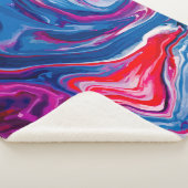 Rot-blaue Marmorstruktur Sherpadecke (3/4)