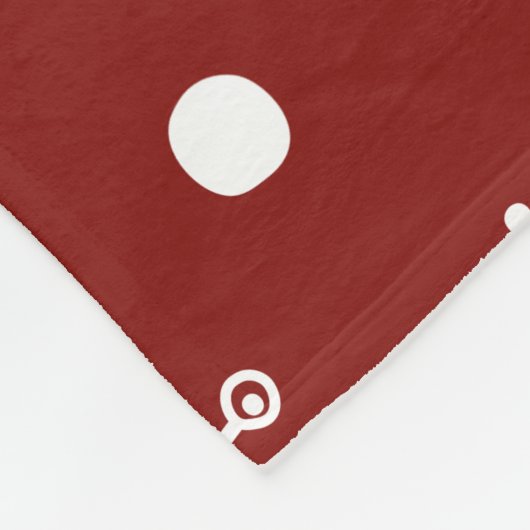 Rot + Blaue Schneebänder Hirsche Fleecedecke (Ecke)