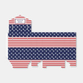 Rot-blaue Stars und Streifen Gastgeschenk Boxen Geschenkschachtel (Ungefaltet)