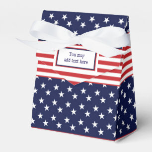 Rot-blaue Stars und Streifen Gastgeschenk Boxen Geschenkschachtel