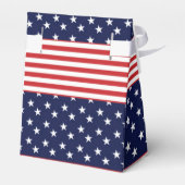 Rot-blaue Stars und Streifen Gastgeschenk Boxen Geschenkschachtel (Rückseite)