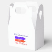 Rot-blaue Stifte, die die beste Lehrerin je geben, Geschenkschachtel (Geöffnet)