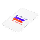 Rot-blaue Stifte, die die beste Lehrerin je geben, Magnet (Linke Seite)