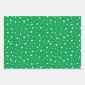 Rot blaue weiße Sterne Perfekt Weihnachten Geschenkpapier Set (Vorderseite 3)