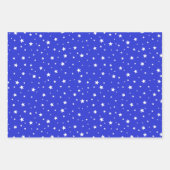 Rot blaue weiße Sterne Perfekt Weihnachten Geschenkpapier Set (Vorderseite 2)