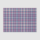 Rot-blaues klassisches Karomuster Seidenpapier (Vorderseite)