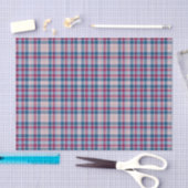 Rot-blaues klassisches Karomuster Seidenpapier (Handwerk)