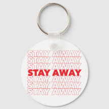 Rot Bleibe weg von sozialer Distanz