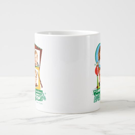 rot blutbedacht, zwei Fisted, ganz amerikanisch We Jumbo-Tasse (Vorderseite)