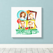 rot blutbedacht, zwei Fisted, ganz amerikanisch We Leinwanddruck (Insitu (Holzboden))