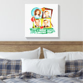 rot blutbedacht, zwei Fisted, ganz amerikanisch We Leinwanddruck (Insitu (Schlafzimmer))