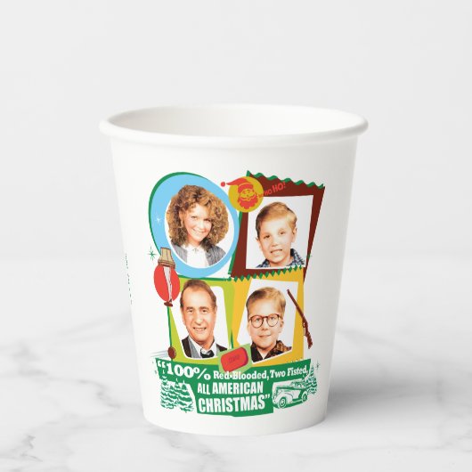 rot blutbedacht, zwei Fisted, ganz amerikanisch We Pappbecher (Vorderseite)