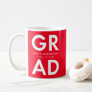 Rot Bold Grad Foto Kaffeetasse