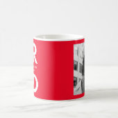 Rot | Bold Grad Foto Kaffeetasse (Mittel)