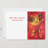 ROT BOW, gelb weiß Ankündigung (Vorderseite)